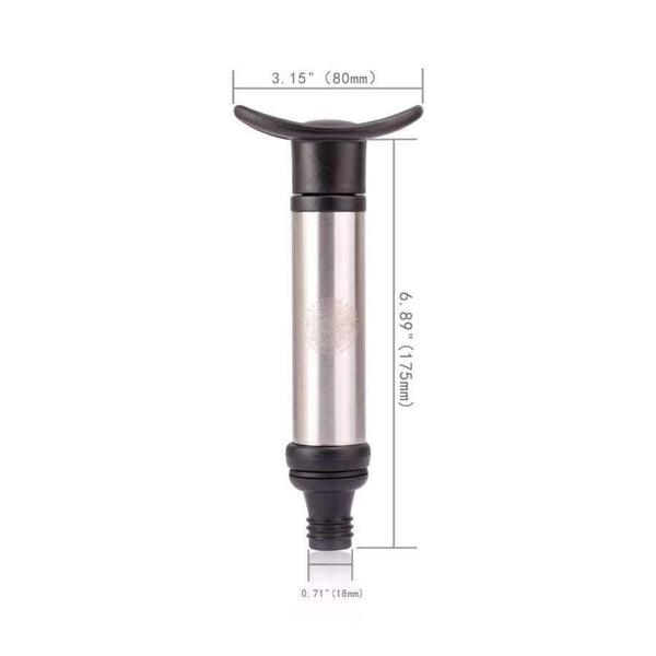 Planet Gates Vacuum Wine Saver Pump Wine Preserver + 6 Vacuum Bottle Stoppers Top Grade Wine Accessories Bar Tools + 10pcs WINE DISK Pourer