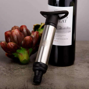 Planet Gates Vacuum Wine Saver Pump Wine Preserver + 6 Vacuum Bottle Stoppers Top Grade Wine Accessories Bar Tools + 10pcs WINE DISK Pourer