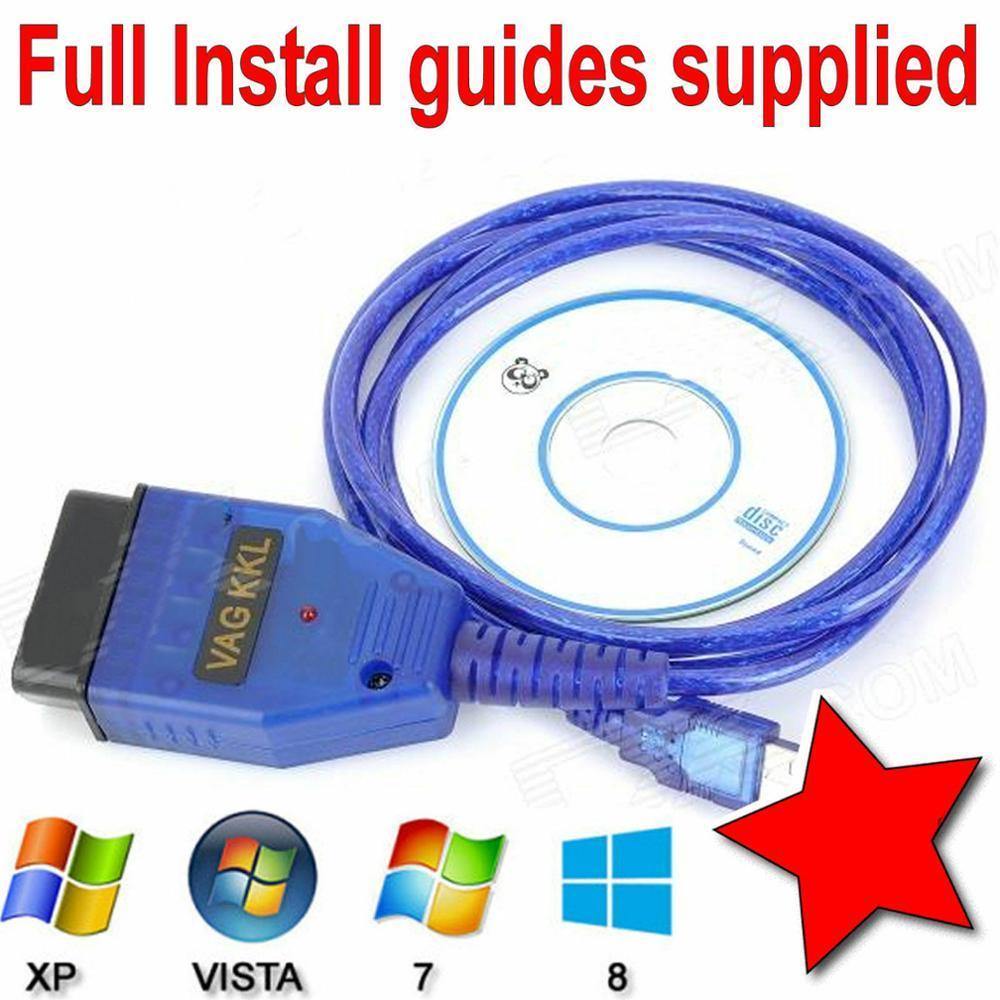 Planet Gates VAG-COM 409.1 Vag Com L USB + Fiat Ecu Interface Car Ecu Scan Tool FT232RL Chip USB Cable OBD2 OBDII Diagnostic Scanner