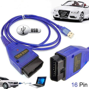 Planet Gates VAG-COM 409.1 Vag Com L USB + Fiat Ecu Interface Car Ecu Scan Tool FT232RL Chip USB Cable OBD2 OBDII Diagnostic Scanner