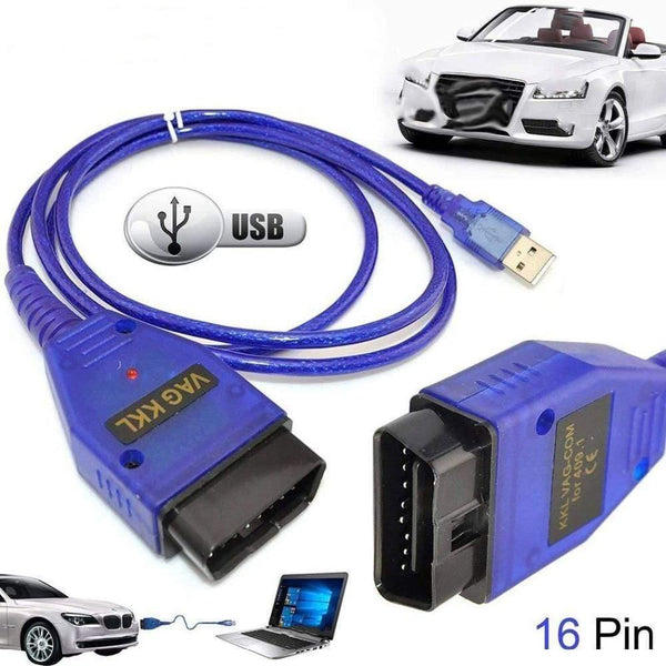 Planet Gates VAG-COM 409.1 Vag Com L USB + Fiat Ecu Interface Car Ecu Scan Tool FT232RL Chip USB Cable OBD2 OBDII Diagnostic Scanner