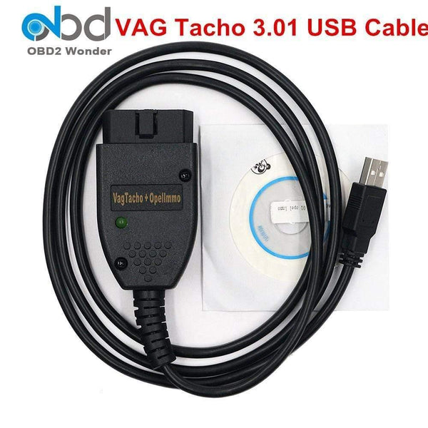 Planet Gates Vag Tacho 3.01 USB Diagnostic Cables VAG OBD2 Scan Tool For Opel IMMO Airbag Reset Scanner VAGTACHO 3.01 OBDII Adapter