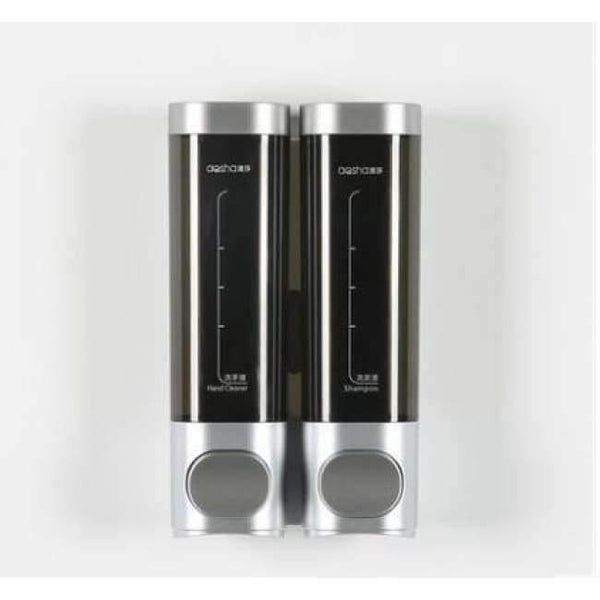 Planet Gates vague silver double Bathroom Soap Dispenser Shower Liquid Shampoo 250ml Wall Mounted Bathroom Shower Soap Dispenser,hotel products free shipping