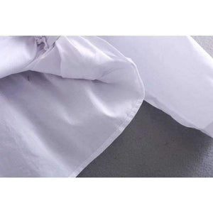 Planet Gates Vangull Women cotton embroidery white blouse O- neck bow back flowers embroidered shirt 2018 Summer Casual Shirts female tops