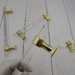 Various Sizes Modern Style Acrylic Drawer Knobs T bar Handle Bathroom Pulls Kitchen Cabinet Door Handle Pull