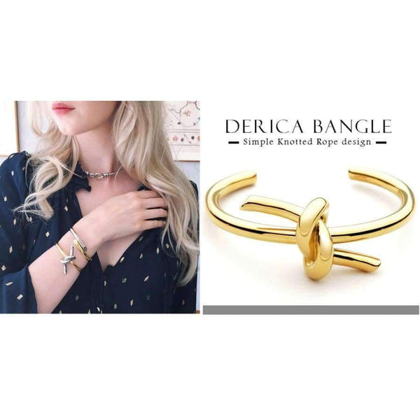 Planet Gates VAROLE New Knotted Rope Summer Cuff Bangle Gold Color Stainless Steel Bracelets & Bangles for Women Manchette Pulseras Masculina