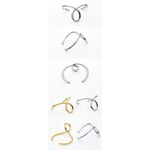 Planet Gates VAROLE Simple Lines Exaggerated Bracelets & Bangles for Women Cuff Bangle Gold/Silver Colors Noeud Armband Pulseiras