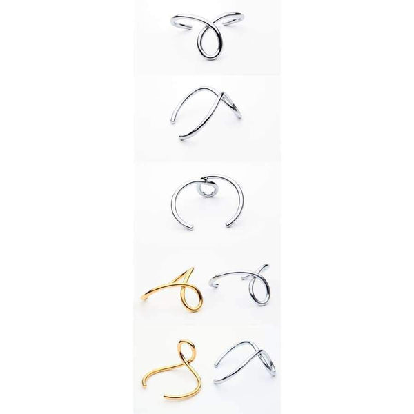 Planet Gates VAROLE Simple Lines Exaggerated Bracelets & Bangles for Women Cuff Bangle Gold/Silver Colors Noeud Armband Pulseiras