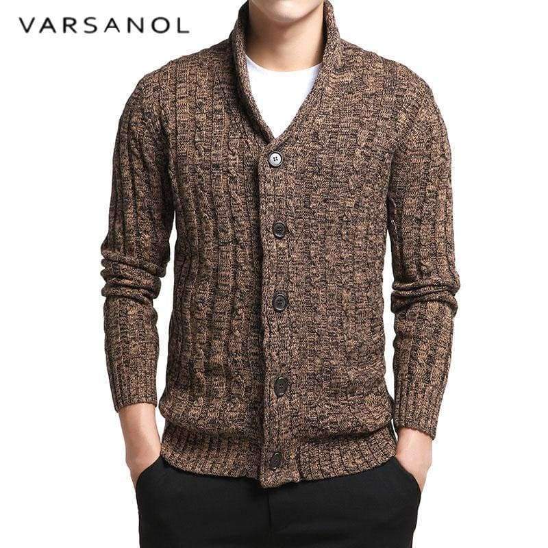 Planet Gates Varsnaol New Brand Sweater Men V-Neck Solid Slim Fit Knitting Mens Sweaters Cardigan Male 2018 Autumn Fashion Casual Tops Hots