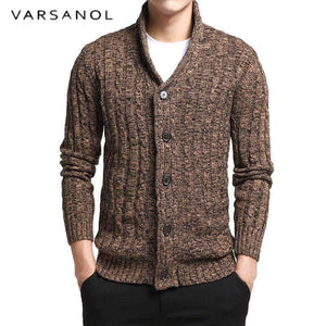 Planet Gates Varsnaol New Brand Sweater Men V-Neck Solid Slim Fit Knitting Mens Sweaters Cardigan Male 2018 Autumn Fashion Casual Tops Hots