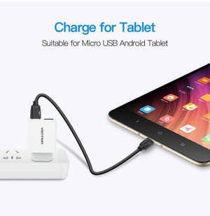 Planet Gates VAS-A04 / 0.25m Vention Micro USB Charger Cable USB2.0 Data Sync Cable For Android Phones 5V2A Super Charging Cable For Samsung Xiaomi Microusb