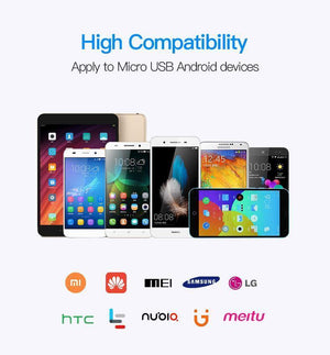 Vention Micro USB Charger Cable USB2.0 Data Sync Cable For Android Phones 5V2A Super Charging Cable For Samsung Xiaomi Microusb - Planet Gates