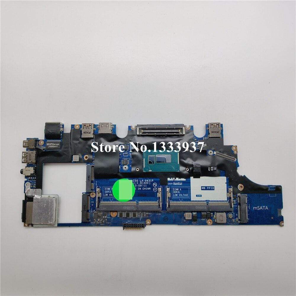 Planet Gates VAZ50 LA-9431P FOR DELL Latitude E7240 Laptop Motherboard I5-4310U CN-0GMYR8 0GMYR8 GMYR8 DDR3L mainboard 100% tested