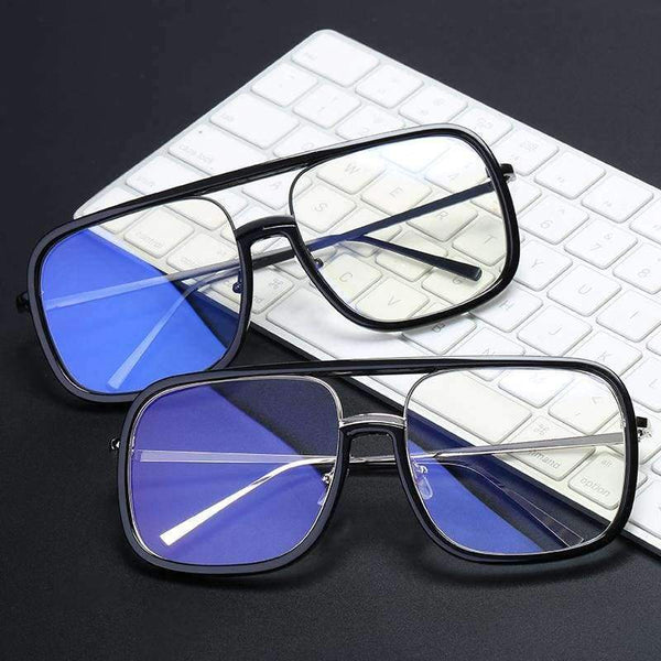 Planet Gates VCKA Anti Blue light Glasses Frame women Oversized metal frame Goggles Radiation-resistant Square Computer men Gaming Eyewear