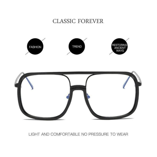 Planet Gates VCKA Anti Blue light Glasses Frame women Oversized metal frame Goggles Radiation-resistant Square Computer men Gaming Eyewear