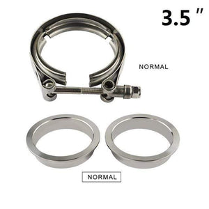 Planet Gates VCN35 VFN35 3"/3.25"/3.5"/4.0" SUS 304 Steel Stainless Exhaust V Band Clamp Flange Kit Quick Release Clamp Male Female Flange Or Normal Type