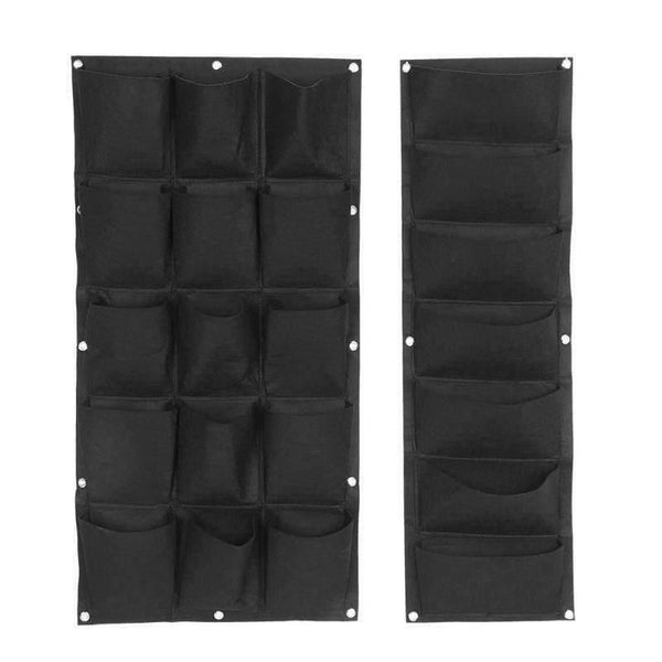 Planet Gates Vegetable Plant Wall Hanging Garden Vertical Gardening 7/12/15/18 Pockets Black Felt Fabric Grow Bag Pots Garden Supplies