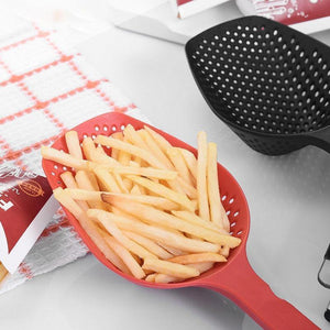 Planet Gates Vegetable Strainer Cooking Shovels Vegetable French Fries Strainer Scoop Nylon Spoon Large Colander Soup Filter Kitchen Tools