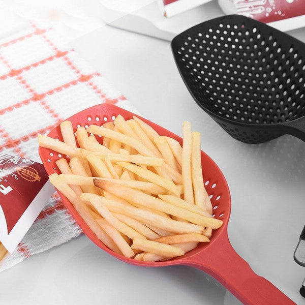 Planet Gates Vegetable Strainer Cooking Shovels Vegetable French Fries Strainer Scoop Nylon Spoon Large Colander Soup Filter Kitchen Tools