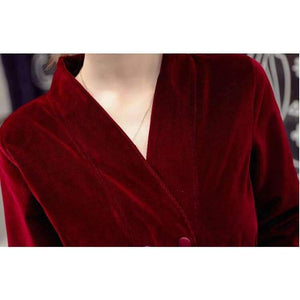 Planet Gates Velvet suit female 2018 spring and autumn new  long-sleeved casual large size corduroy suit two-piece /set