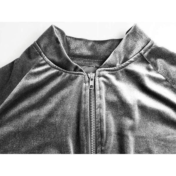 Planet Gates Velvet Tracksuit Two Piece Set Women Sexy Pink Long Sleeve Crop Top and Pants Suit Fashion Autumn Winter Sweatshirt