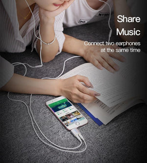 Planet Gates Vention 3.5mm Earphone Audio Splitter Connecter Adapter with mic 1 Male to 2 Female Audio Adapter For Headphone PC Mobile Phone