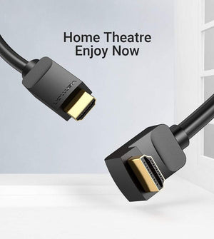 Planet Gates Vention HDMI Cable 4K HDMI 2.0 Cable HDMI 90/270 Degree Angle Adapter for Apple TV PS4 Splitter Video Audio 90 Degree HDMI Cable