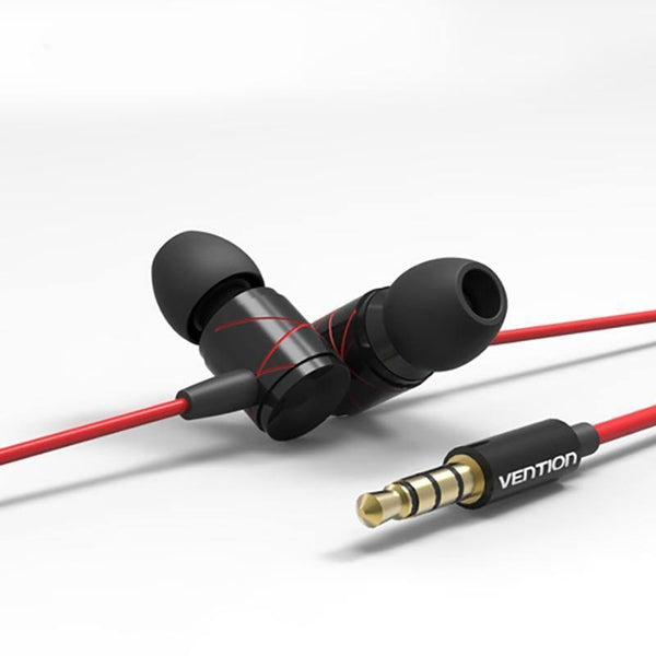 Planet Gates Vention In Ear Earphone Metal Noise Cancelling In-Ear Earpiece with Microphone for iphone Xiaomi Samsung Huawei LG Mobile Phone