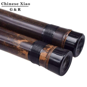 Planet Gates Vertical Bamboo Flute Xiao 8 Holes Accurately Tuned Chromatic Music Instrument G/F Key Dong Xiao Three Sections Flauta
