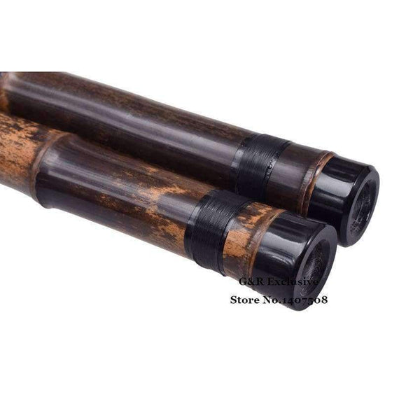 Planet Gates Vertical Bamboo Flute Xiao 8 Holes Accurately Tuned Chromatic Music Instrument G/F Key Dong Xiao Three Sections Flauta