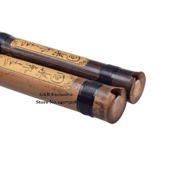 Planet Gates Vertical Bamboo Flute Xiao 8 Holes Accurately Tuned Chromatic Music Instrument G/F Key Dong Xiao Three Sections Flauta