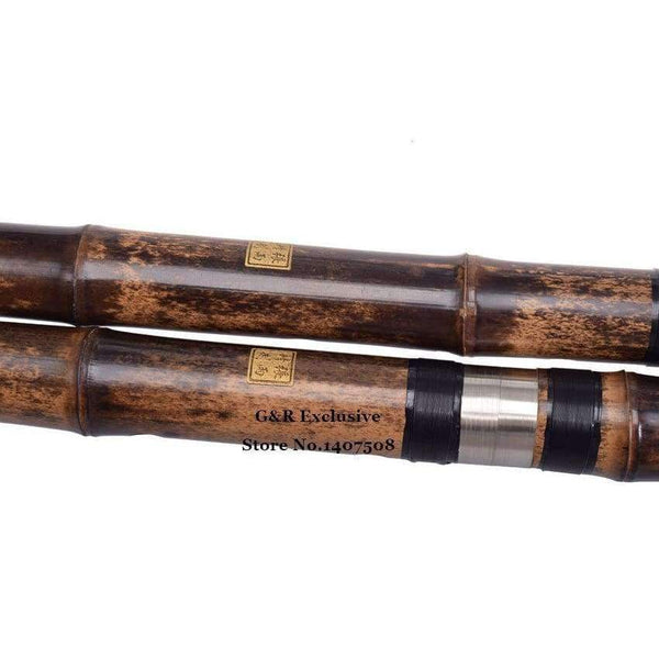 Planet Gates Vertical Bamboo Flute Xiao 8 Holes Accurately Tuned Chromatic Music Instrument G/F Key Dong Xiao Three Sections Flauta