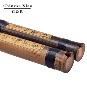Planet Gates Vertical Bamboo Flute Xiao 8 Holes Accurately Tuned Chromatic Music Instrument G/F Key Dong Xiao Three Sections Flauta