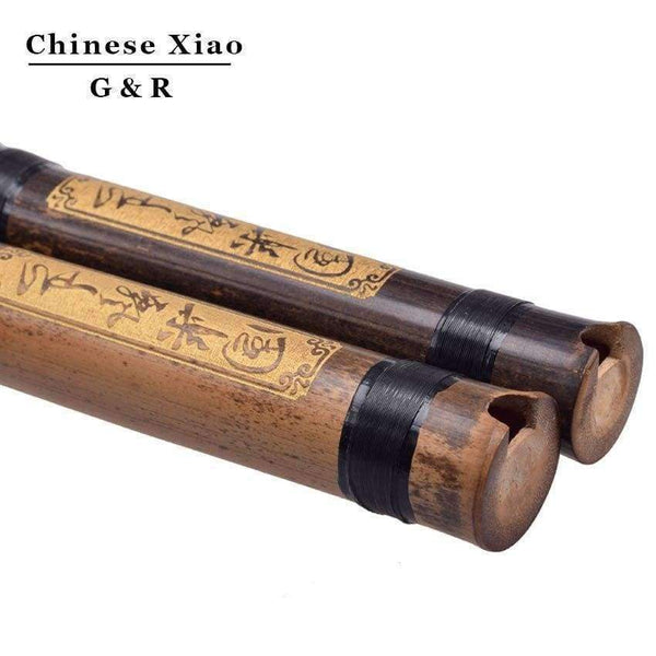 Planet Gates Vertical Bamboo Flute Xiao 8 Holes Accurately Tuned Chromatic Music Instrument G/F Key Dong Xiao Three Sections Flauta
