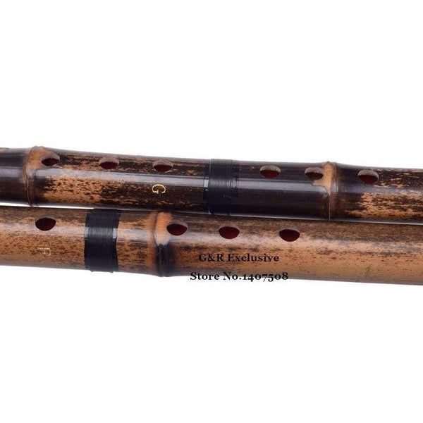 Planet Gates Vertical Bamboo Flute Xiao 8 Holes Accurately Tuned Chromatic Music Instrument G/F Key Dong Xiao Three Sections Flauta