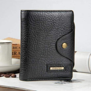 Planet Gates Vertical black Quality short men's wallet ,Genuine leather quality guarantee purse for male,coin purse, free shipping