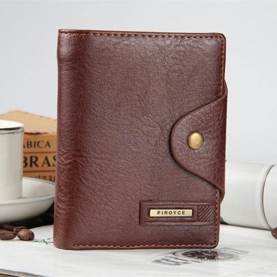 Planet Gates Vertical coffee Quality short men's wallet ,Genuine leather quality guarantee purse for male,coin purse, free shipping
