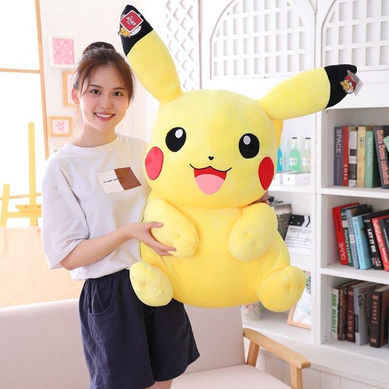 Very Large Pikachu Plush Toys Big Size Full Pillow Stuffed Doll Appease Baby Birthday Present For Children Kids