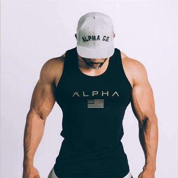 Planet Gates Vest Black / Asian M Gym T Shirt Men Running Shirt Summer Vest Cotton Breathable Mens Tank Top Gym Workout Fitness T-Shirt Sport Shirt MMA