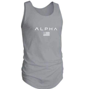 Planet Gates Vest Gray / Asian L Gym T Shirt Men Running Shirt Summer Vest Cotton Breathable Mens Tank Top Gym Workout Fitness T-Shirt Sport Shirt MMA