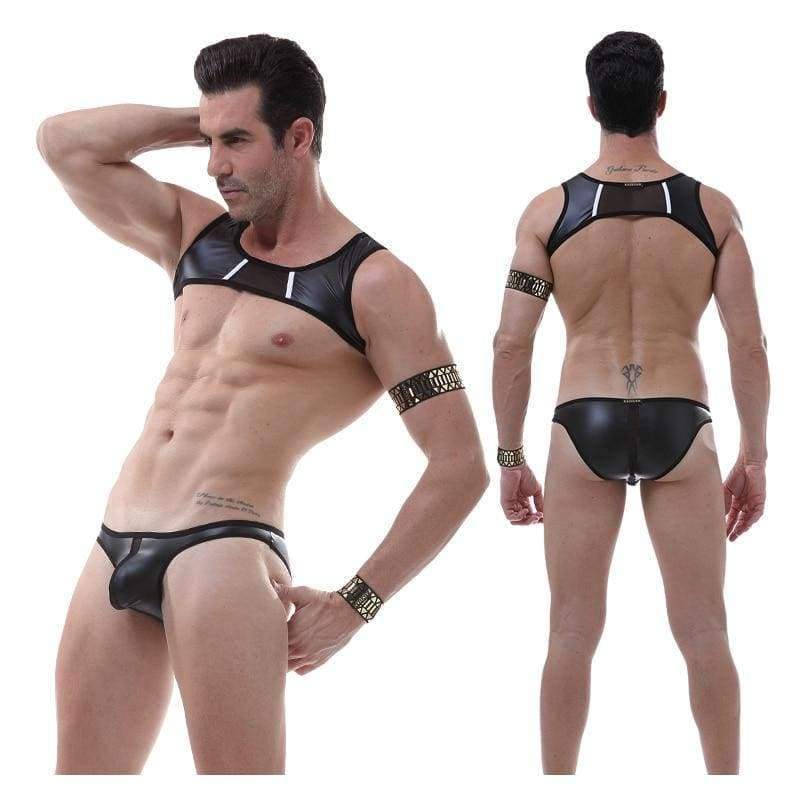 Planet Gates Vest / L Men Briefs Gay Vests Wristband Please Choose Fashion Transparent Mesh Underwear Homme Low-rise Sexy Novelty Style Underwear 2018