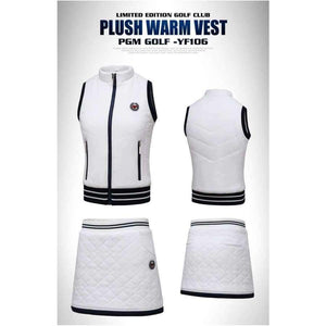 Planet Gates vest navy blue / S Golf Jacket Clothes Women Thicken Velvet Suits Spring Vests Lady Skirts Set Safety Pants Inside Sportswear Ball Clothes