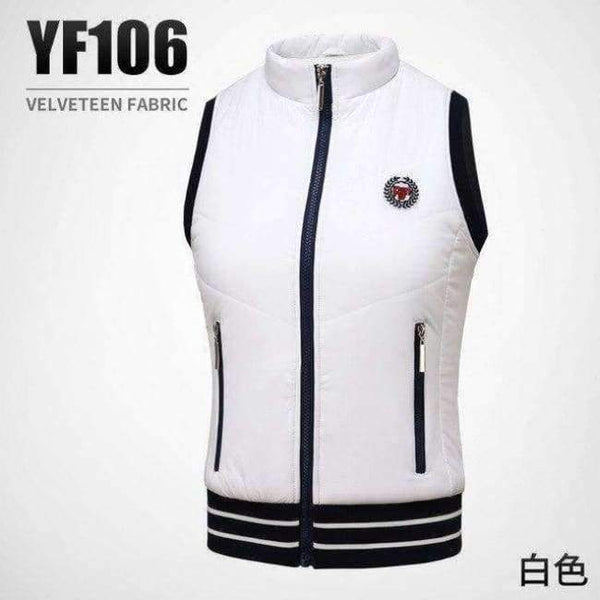 Planet Gates vest white / S Golf Jacket Clothes Women Thicken Velvet Suits Spring Vests Lady Skirts Set Safety Pants Inside Sportswear Ball Clothes
