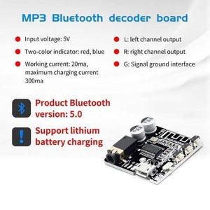 Bluetooth Audio Receiver Board Bluetooth 5.0 Mp3 Lossless Decoder Board Wireless Stereo Music Module