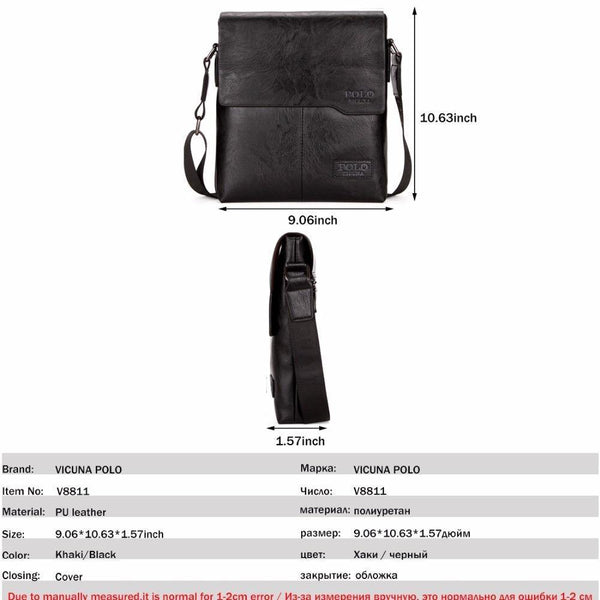 Planet Gates VICUNA POLO Vintage Fashion Mens Leather Bag Brand Casual Business Mens Bag High Quality New Mens Travel Crossbody Bag Promotion
