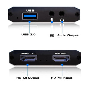 Planet Gates Video Capture Card for Live Streaming 1080P 4K USB3.0 HDMI Video Capture Card Switch Game for PS4 Xbox Recording Box