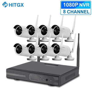 Planet Gates Video Surveillance Camera System Wireless CCTV Kit 1080P Ip NVR Kit Ip Camera Outdoor Security System Video Surveillance Kit
