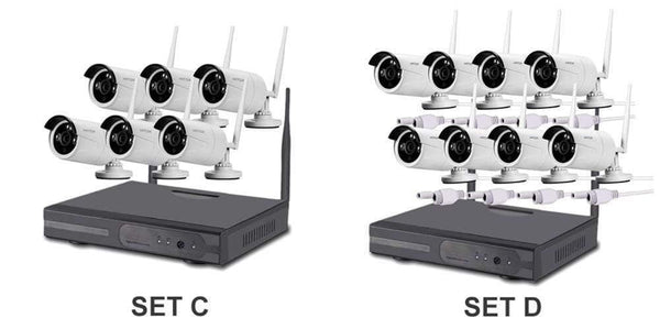Planet Gates Video Surveillance Camera System Wireless CCTV Kit 1080P Ip NVR Kit Ip Camera Outdoor Security System Video Surveillance Kit