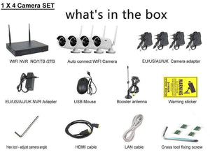 Planet Gates Video Surveillance Camera System Wireless CCTV Kit 1080P Ip NVR Kit Ip Camera Outdoor Security System Video Surveillance Kit