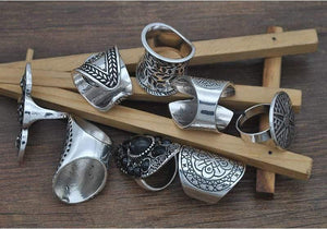 Planet Gates Vintage Boho Jewelry Rings Mixed Lot Tibetan Silver Plated Ring 8pcs/Lot Bohemian Ring Women Vintage Jewelry
